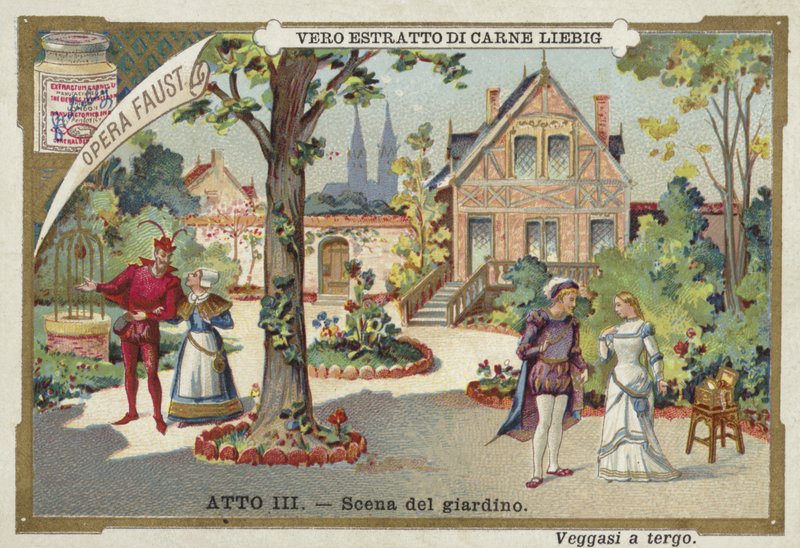 Scene fra Faust, en opera af Charles Gounod af European School