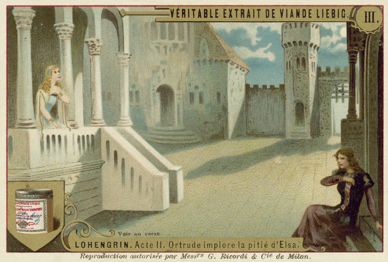 Scene fra Richard Wagners opera Lohengrin af European School