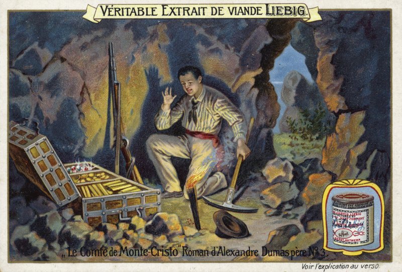 Scene from The Count of Monte Cristo, by Alexandre Dumas  af European School