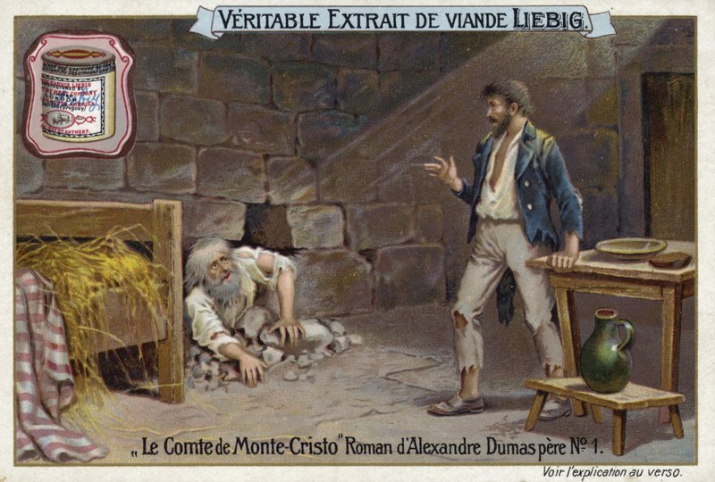 Scene from The Count of Monte Cristo, by Alexandre Dumas  af European School