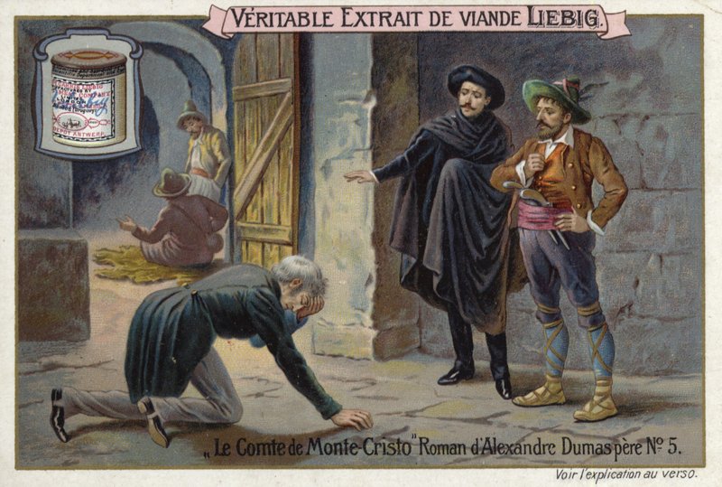 Scene from The Count of Monte Cristo, by Alexandre Dumas  af European School