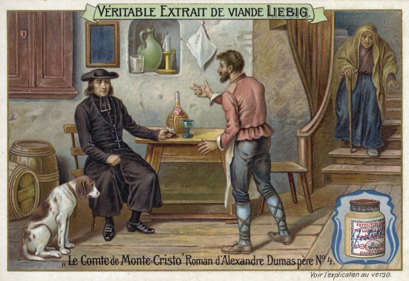 Scene from The Count of Monte Cristo, by Alexandre Dumas  af European School
