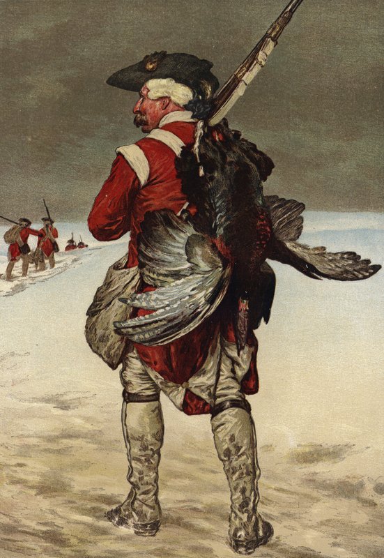 Soldat med en kalkun af European School