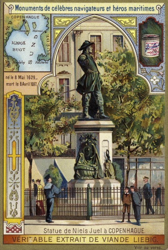 Statue of Niels Juel, Dano-Norwegian admiral, Copenhagen  af European School