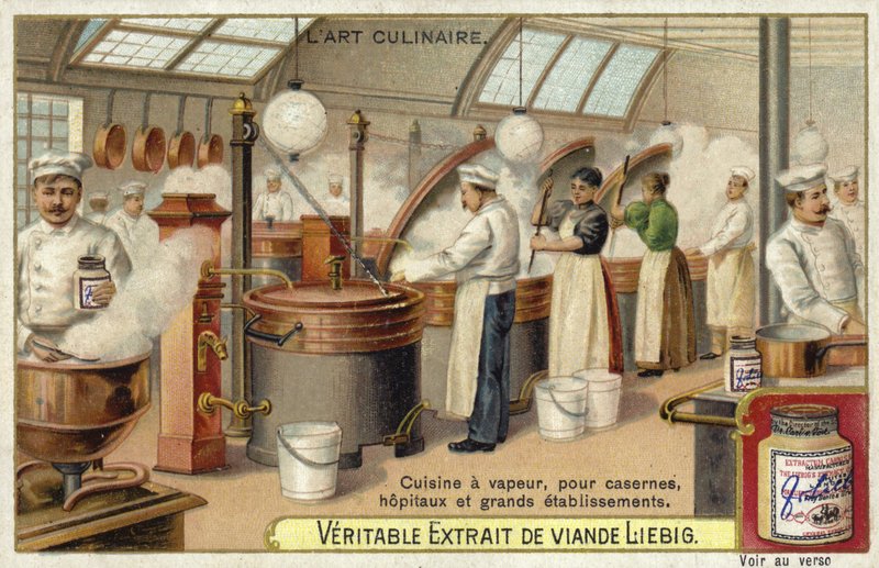 Steam cooking, for barracks, hospitals and large establishments  af European School