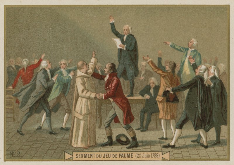 Tennisbaneeden, den franske revolution, 20. juni 1789 af European School