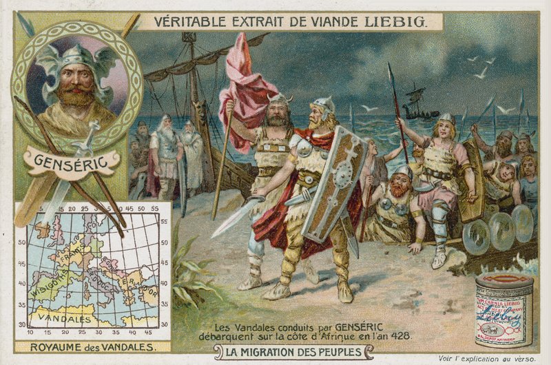 The Vandals led by Genseric land on the coast of Africa, 428  af European School