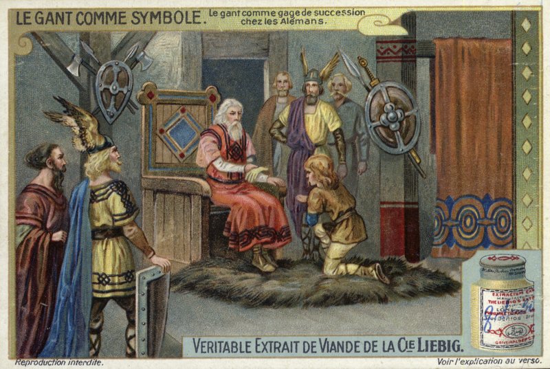 The glove as a token of succession among the Alemanni  af European School