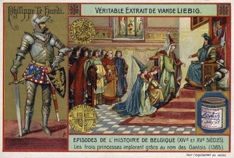 The three princesses pleading for mercy on behalf of the people of Ghent, 1385  af European School