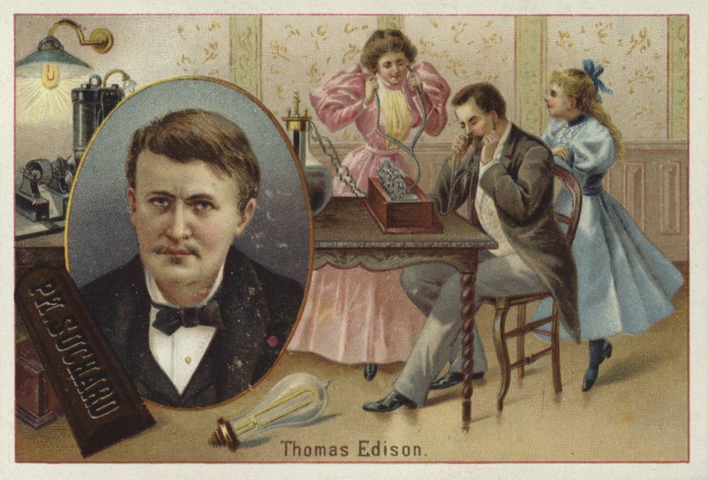 Thomas Edison, amerikansk opfinder af European School