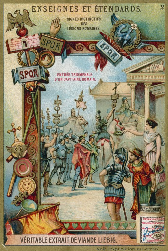 Triumphal entry of a Roman captain  af European School