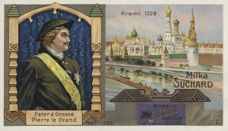 Zar Peter den Store af Rusland og Kreml, Moskva af European School