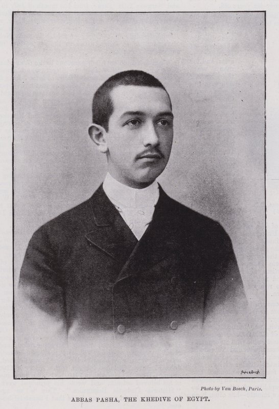 Abbas Pasha, Khedive i Egypten (s/h foto) af European Photographer