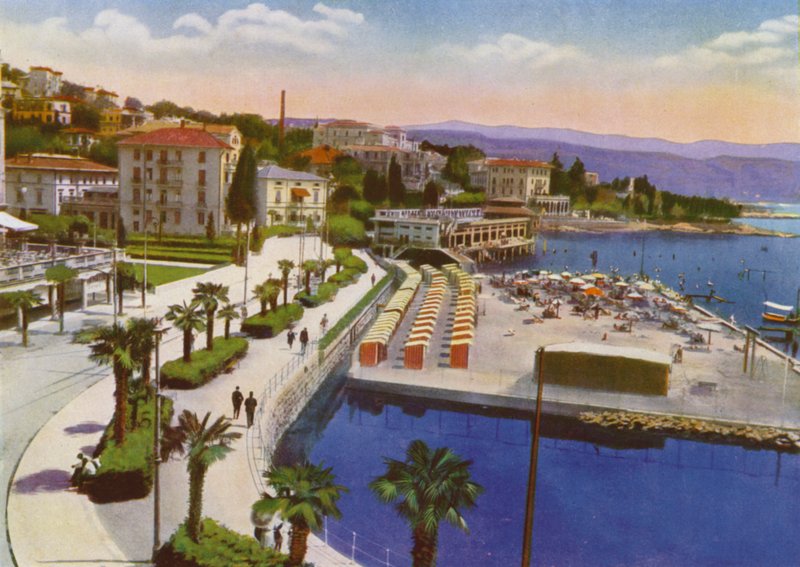 Opatija, nu Opatija i Kroatien: Slatina og Savoia Beach (foto) af European Photographer