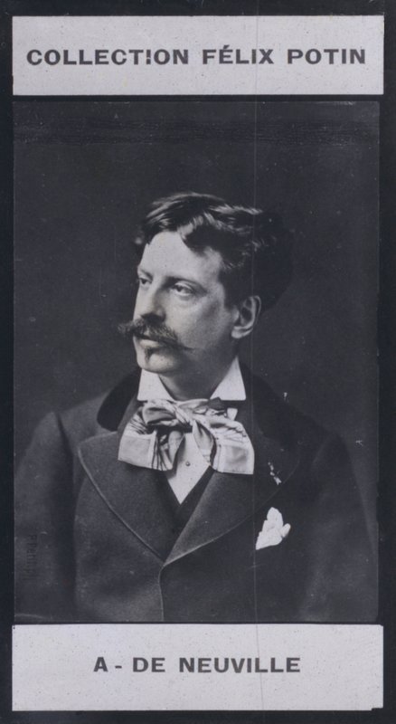 Alphonse de Neuville (1836-1885) (s/h-billede) af European Photographer