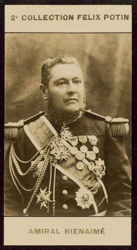 Admiral Amedee-Pierre-Leonard Bienaime af European Photographer