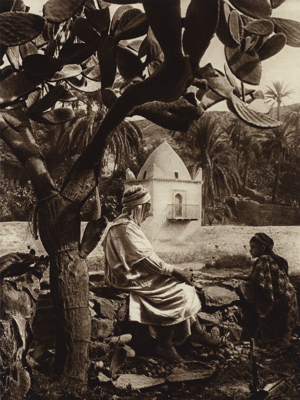 Bou-Saada Oasis, Saints grav (s/h foto) af European Photographer
