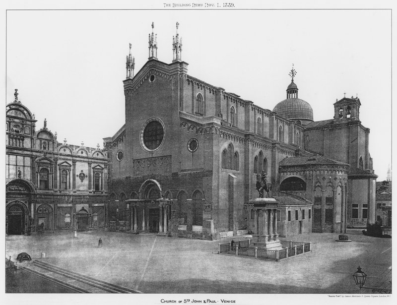 Johannes og Paulus kirke, Venedig (s/h-billede) af European Photographer