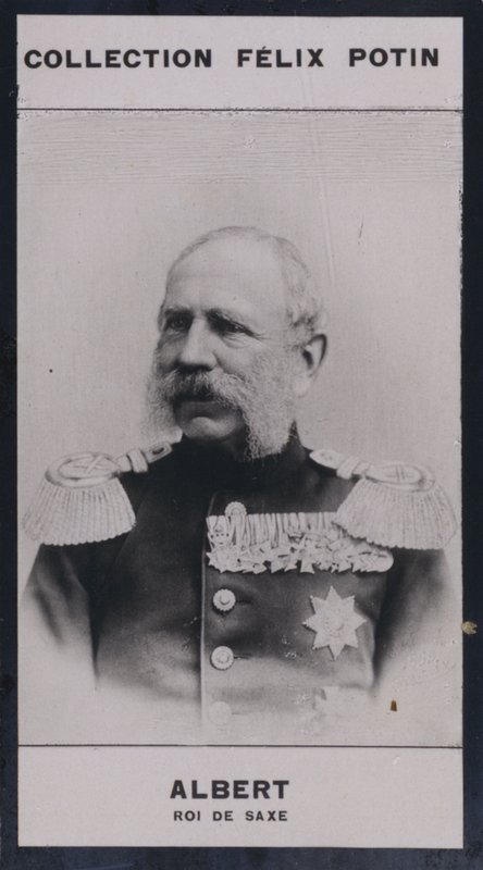 Frederic-Auguste Albert, konge af Sachsen (1828-1902) (s/h foto) af European Photographer