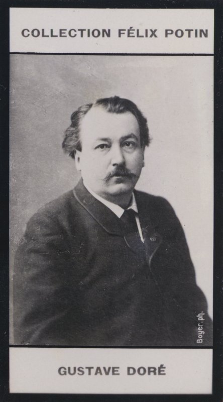 Gustave Dore (1833-1883) (s/hvid foto) af European Photographer