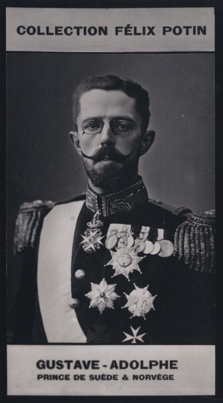 Gustave, Prins Royal af Sverige og Norge (1858) (s/h-foto) af European Photographer