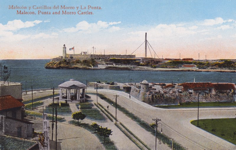 Havana, Cuba: Malecon, Punta og Morro slotte (foto) af European Photographer