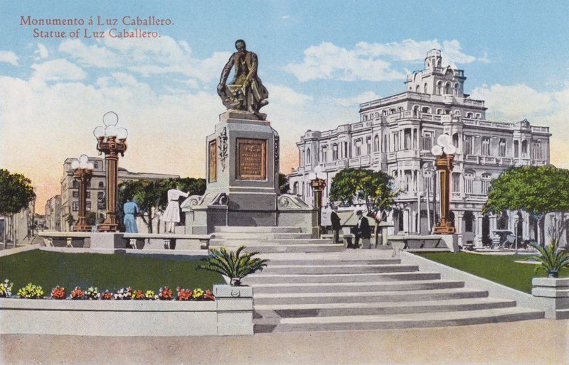 Havana, Cuba: Statue af Luz Caballero (foto) af European Photographer