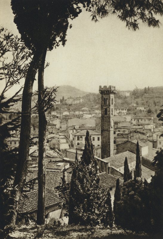 Italien, Fiesole (s/h-foto) af European Photographer