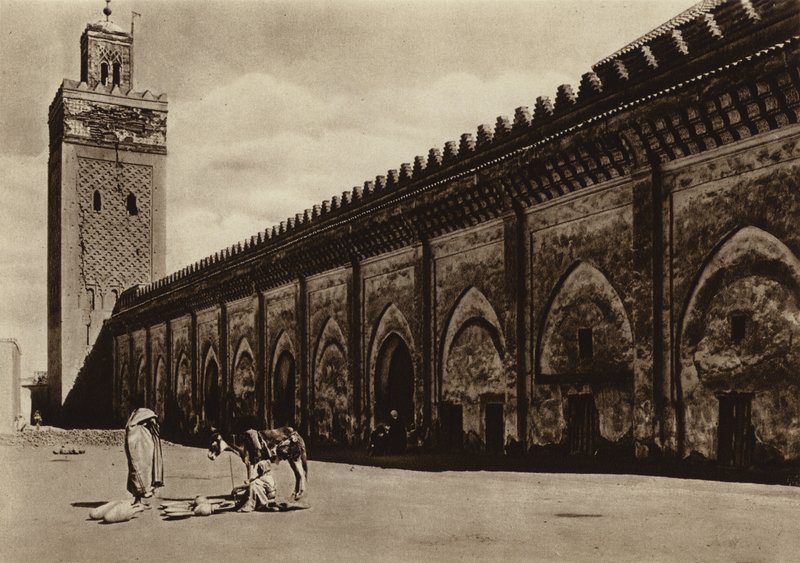 Marrakech, Kasbah-moskeen (s/h-foto) af European Photographer