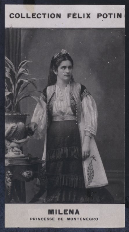 Milena, prinsesse af Montenegro (1847) (s/h foto) af European Photographer