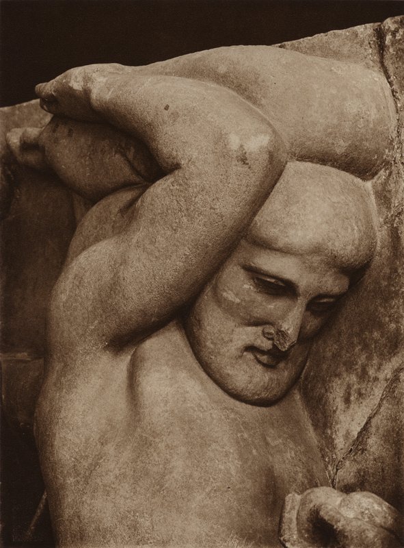 Olympia, Herkules, fra en metope (s/h foto) af European Photographer