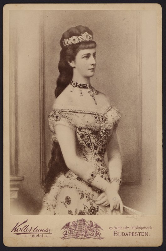 Portræt, kejserinde Elizabeth af Østrig, kendt som Sisi (s/h foto) af European Photographer