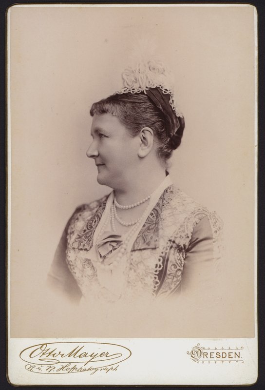 Portræt, sidste dronning af Sachsen, tidligere prinsesse Carol af Sverige (s/h-foto) af European Photographer