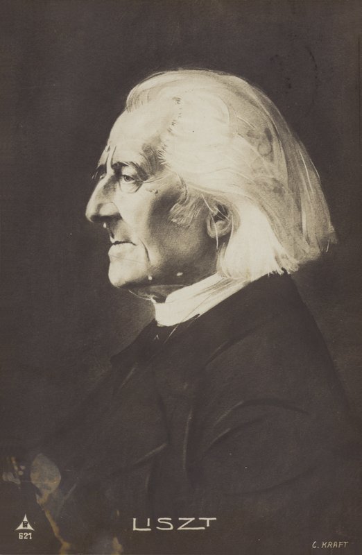 Portræt af Franz Liszt af European Photographer
