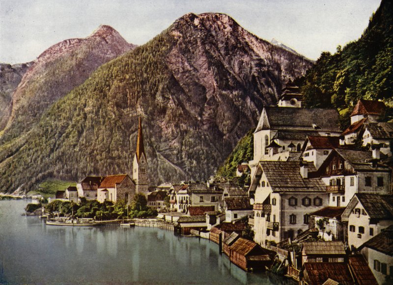 Salzkammergut, søen i Hallstadt (foto) af European Photographer