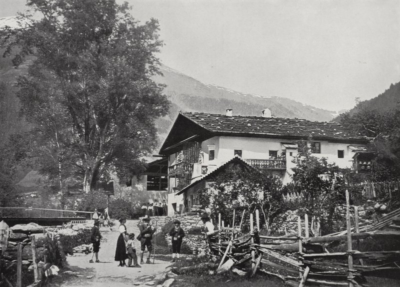 Sandwirt, Sandhof, i Passeier-dalen, Andreas Hofers fødested (s/h-foto) af European Photographer