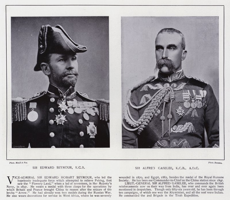 Sir Edward Seymour, Sir Alfred Gaselee (s/h-billede) af European Photographer