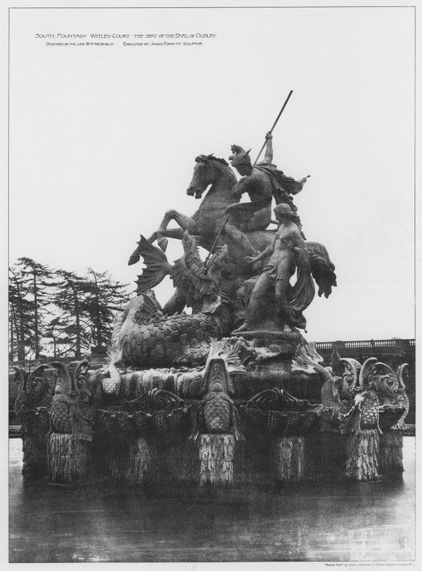 South Fountain, Witley Court, sædet for jarlen af Dudley (s/h foto) af European Photographer