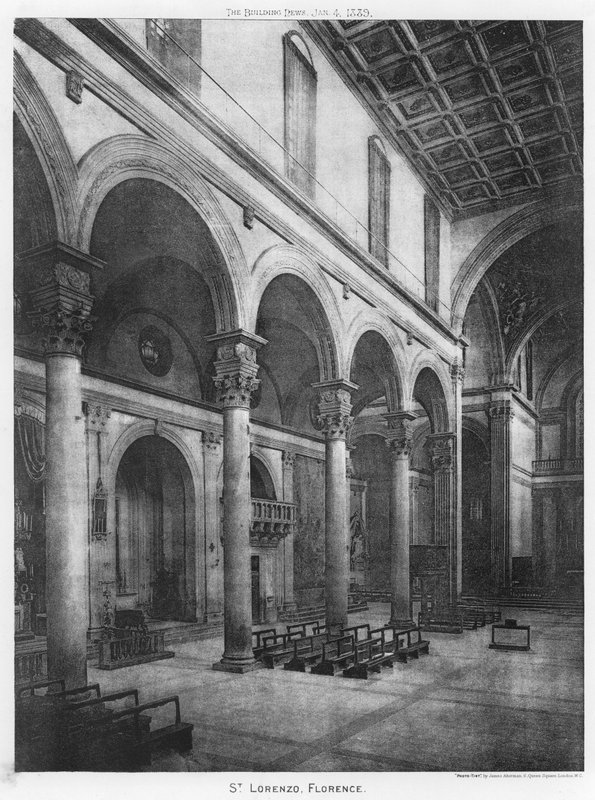 St Lorenzo, Firenze (s/h-billede) af European Photographer