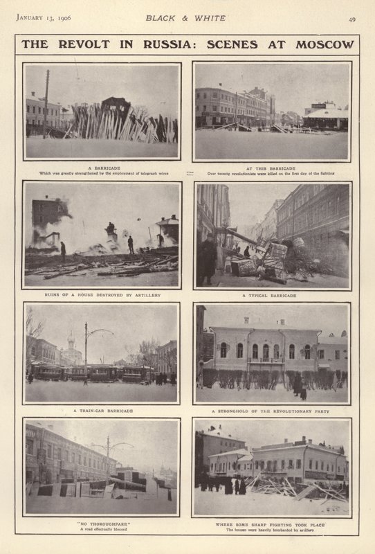 Oprøret i Rusland, scener i Moskva af European Photographer