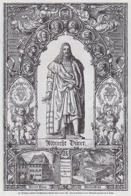400-året for fødslen af den tyske kunstner Albrecht Durer (gravering) af European School
