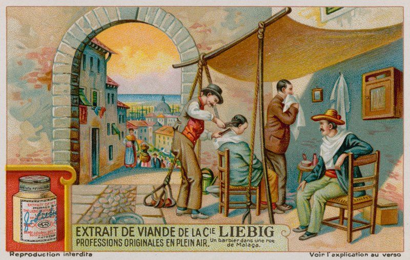 En barber på gaden i Malaga af European School