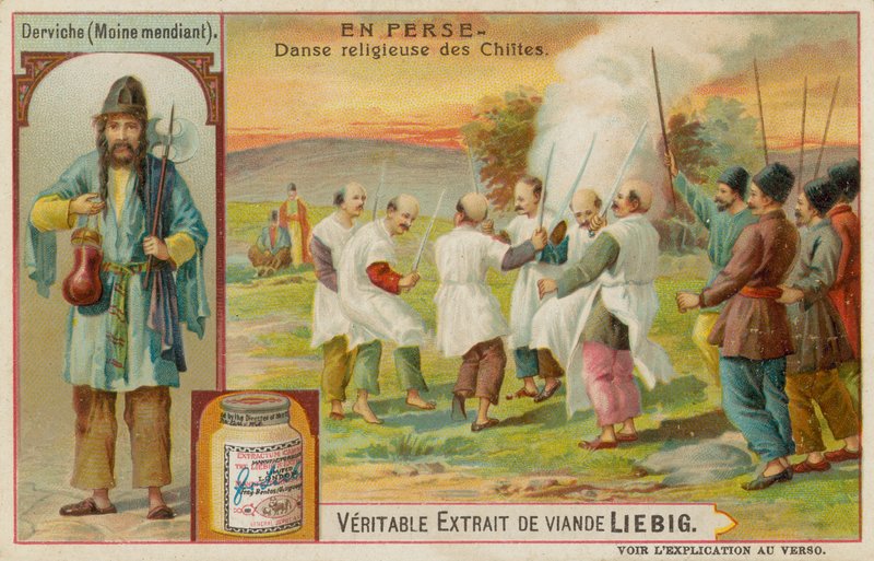 En dervish og en religiøs dans af shiitisk islam af European School