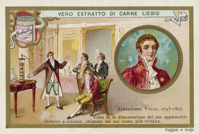 Alessandro Volta, italiensk fysiker af European School