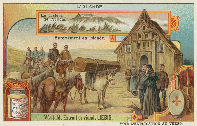 En islandsk begravelse og Hekla-vulkanens krater af European School