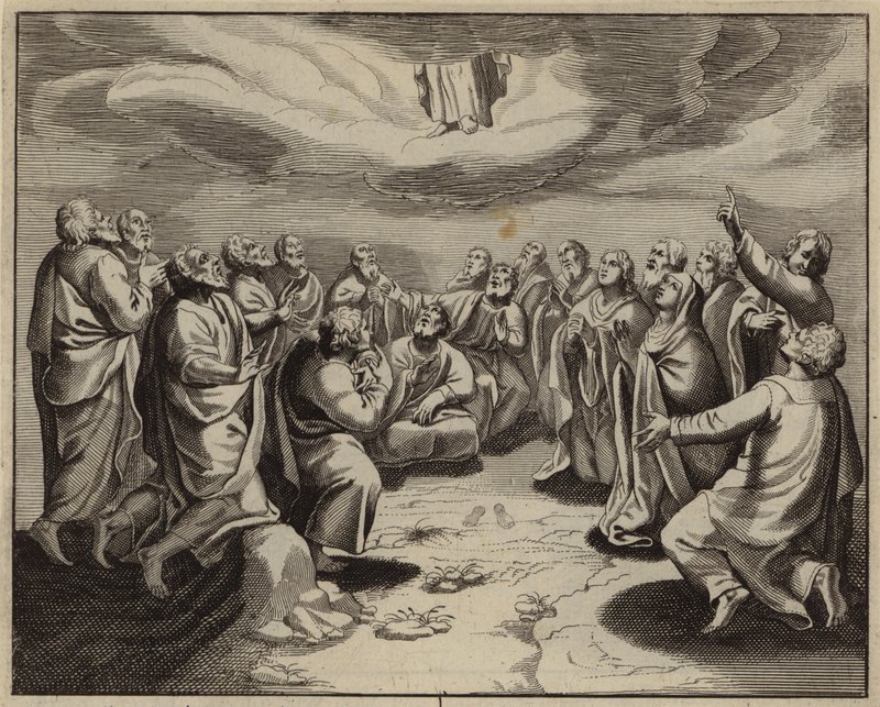 Jesu Kristi himmelfart (gravering) af European School