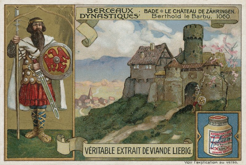 Baden; Zaehringen Castle and Berthold II, Duke of Carinthia, 1060  af European School