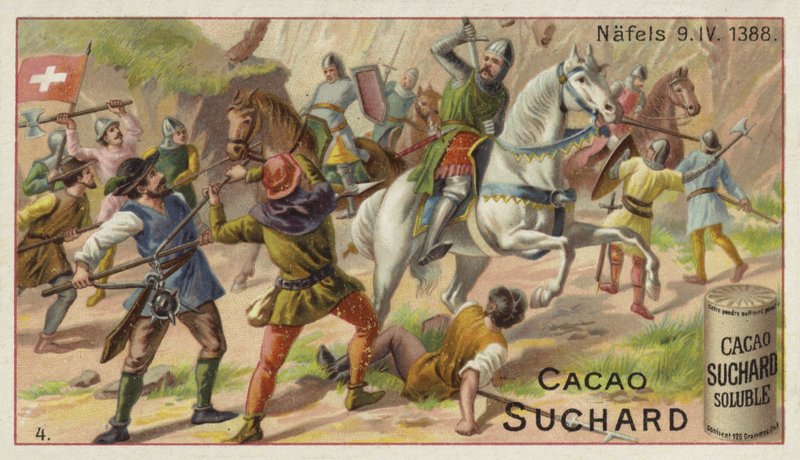 Slaget ved Naefels, Schweiz, 9. april 1388 af European School