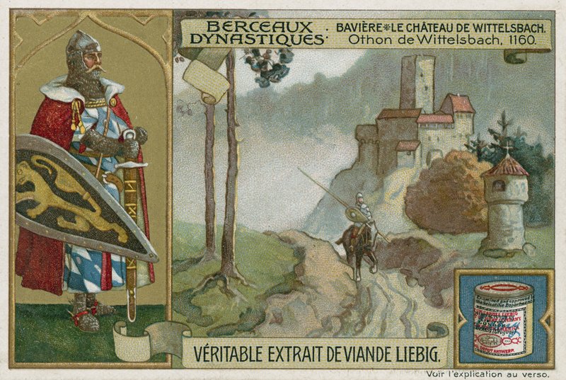 Bavaria: Wittelsbach Castle and Otto I of Wittelsbach, Duke of Bavaria, 1160  af European School