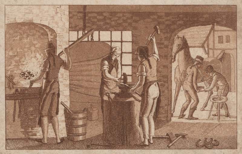 Smede (litho) af European School